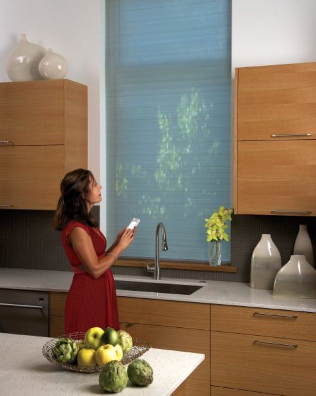 Motorized Shades for kitchen