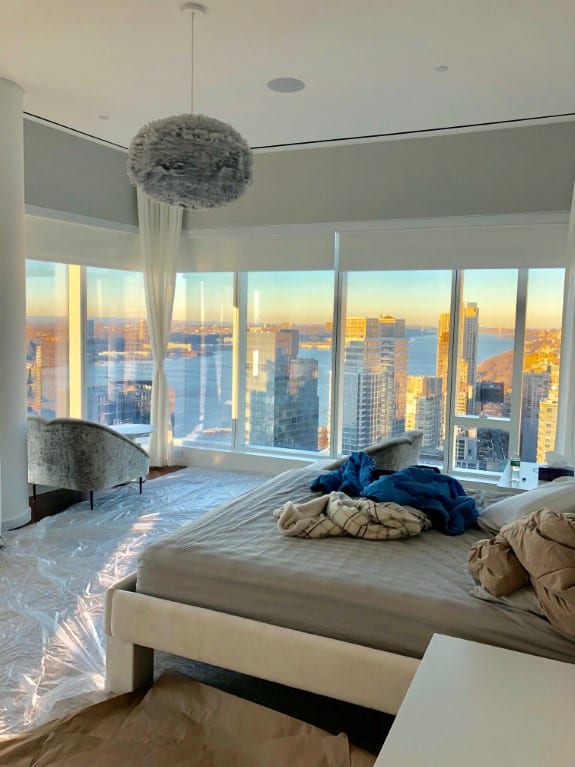 One West End Penthouse, NY: Somfy Line Voltage Shades and Drapes