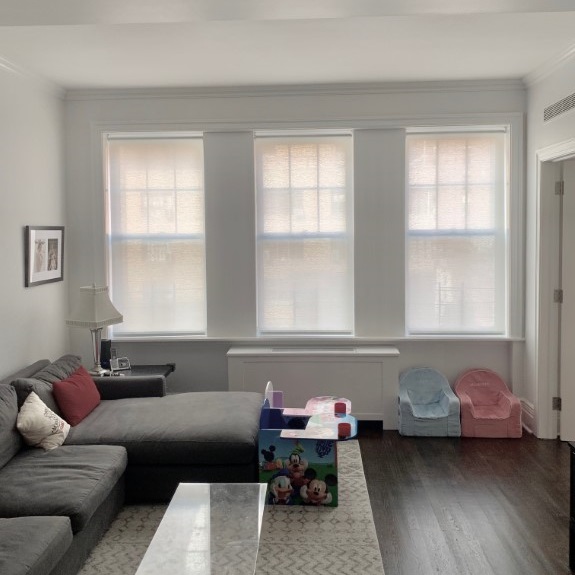 310 West End Avenue window Shades with Balmoral Fabric