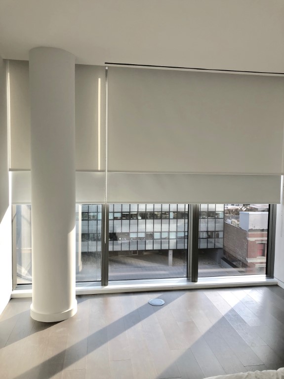 Rollease Acmeda rechargeable motorized roller shades
