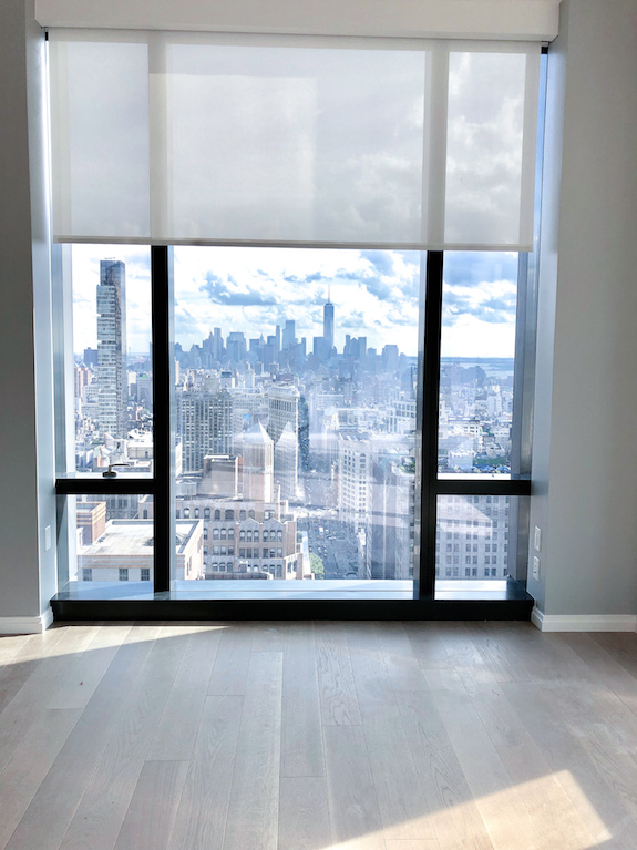 Somfy motorized shades New york view