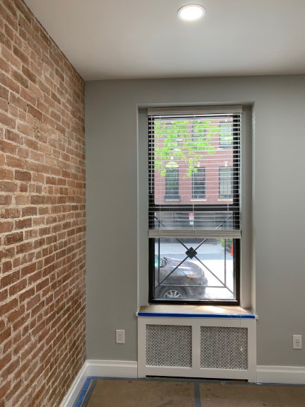 Wood blinds for private office