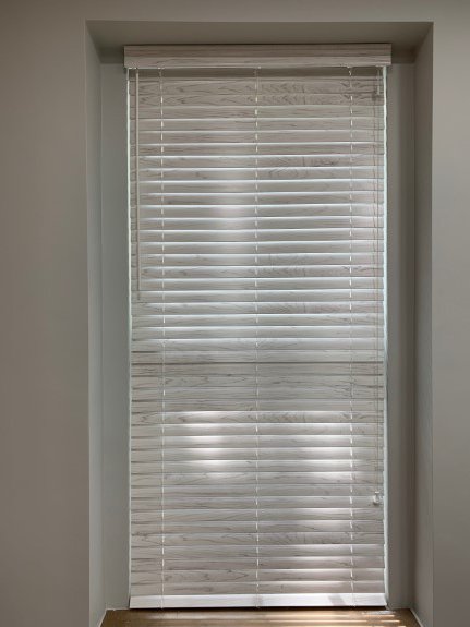 wood blinds for office space