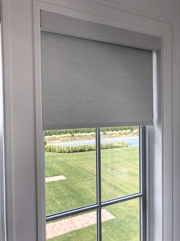 Roller Shades with Fabric Wrapped Fascia